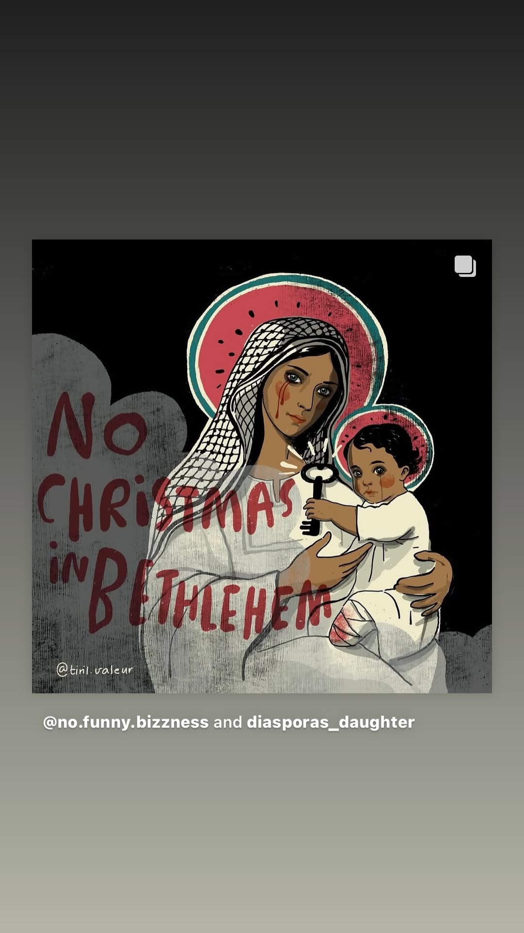 bloody mary tears caption no christmas in bethlehem.